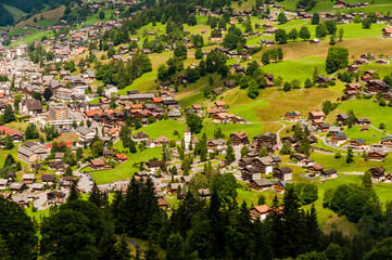 Grindelwald, Dorf, Kirche, Dorfkirche, reformierte Kirche, Jungfrauregion, Alpen, Berner Alpen, Berner Oberland, Wanderferien, Sommer, Schweiz