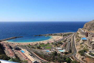 Fototapeta na wymiar Amadores tourist resort in Gran Canaria