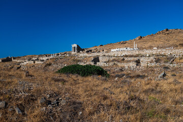 Fototapeta na wymiar Visiting Delos Island in Greece