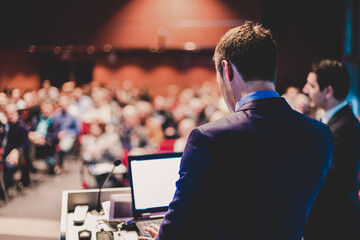Speaker at Business Conference and Presentation.