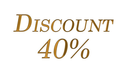 Inscription Discount 40%