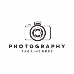 Camera photography logo icon vector