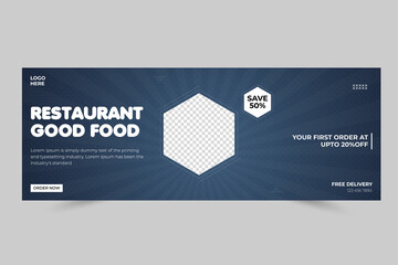 Social media food cover Design for business Web banner corporate Template ideas  