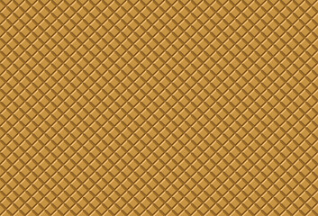3D wafer seamless pattern background. Ice cream cone waffle texture. Crispy wafers.