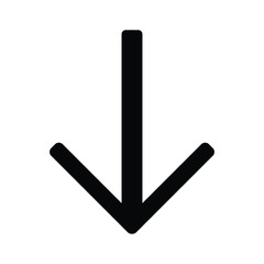 down arrow icon design vector