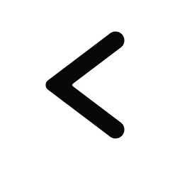 left directional icon design vector