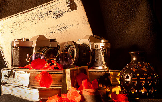 Still life vintage objects