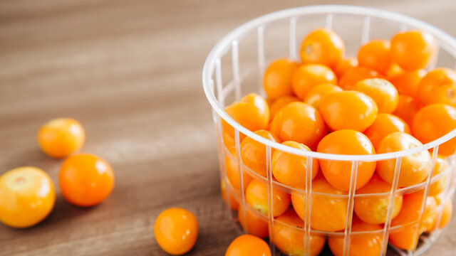 the fruit known as uchuva, which is a fruit used for cocktails.