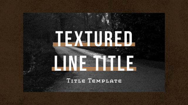 Texture Line Title Template