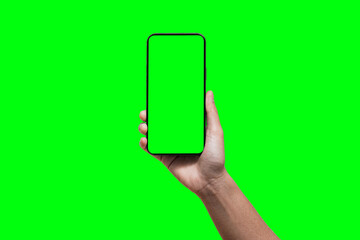 Smartphone similar to iphone xs max with blank white screen for Infographic Global Business Marketing Plan , mockup model similar to iPhonex isolated Background of ai digital investment economy. HD	