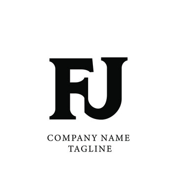 FJ logo design template vector. FJ vector logo icon design template.