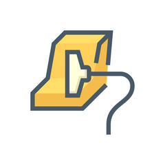 Car seat or upholstery cleaning service by vacuum cleaner vector icon design. That car care or detailing of inside auto or vehicle to remove dust from leather and textile. 48x48 pixel.
