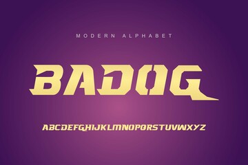 Modern alphabet font set. Typography modern style display font. Premium Vector