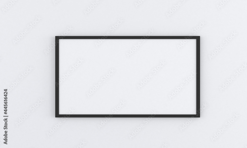 Poster frame with a blank canvas