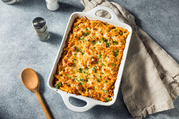 Homemade Chicago Baked Mostaccioli