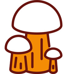 mushroom one color icon