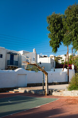 basketball court in mykonos