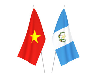 Vietnam and Republic of Guatemala flags