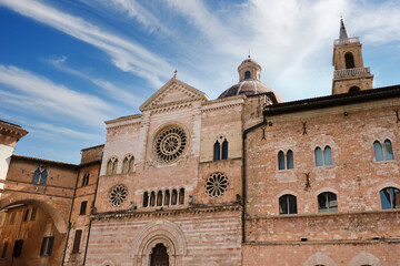 cathedral of san feliciano in the historic center of foligno umbria