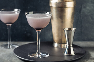 Boozy Refreshing Aviation Cocktail with Gin