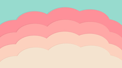 Abstract background with colorful clouds and shadows. Vector illustration.