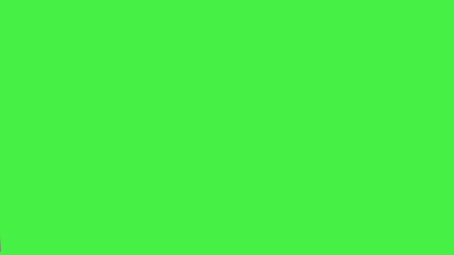 Suspicious man police detective officer or paparazzi sneak investigating wearing trench coat and hat on a Green Screen, Chroma Key.
