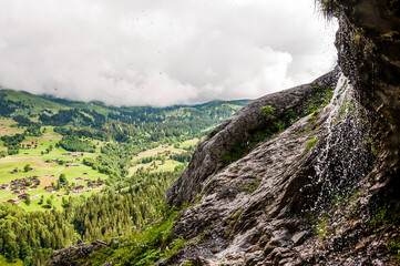 Grindelwald, Wetterhorn, Wanderweg, Grosse Scheidegg, Milchbach, Oberer Grindelwaldgletscher,...