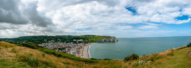 Fototapeta premium Beautiful views of the cliffs of Étretat, Normandy. France.
