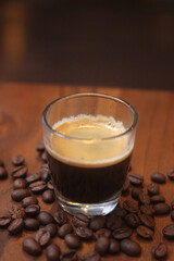 a perfect espresso with bold crema which coming out the coffee flavor 