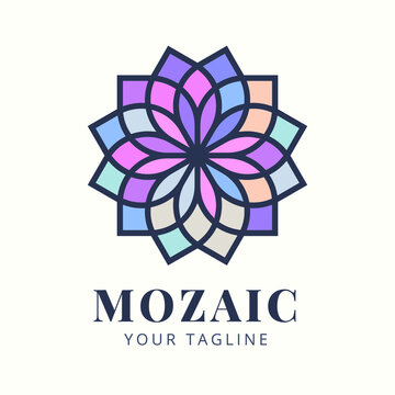 abstract beautiful flower logo design