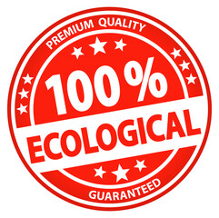 round business button - 100% ecological