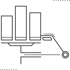 Callouts title, bar label, call box bar  vector illustration