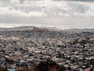 Fototapeta premium aerial view of San Francisco