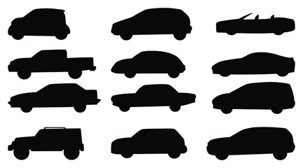 collection of cars and truck suv png vector isolated on white background. car vector eps 10.