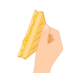 Sandwich cheese vector. Bread vector. wallpaper. background. Cheese stretch.