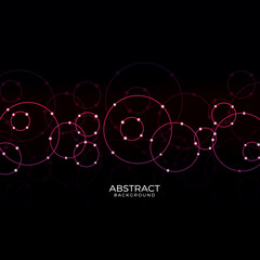 Abstract technology background with circle pattern modern design and lights effect.