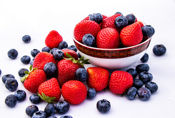 berries on a plate