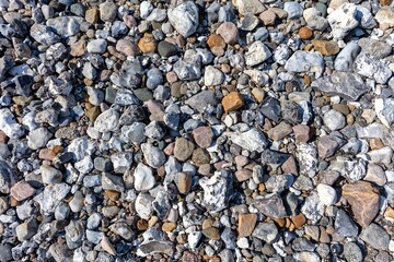 flints at Baltic Sea beach for background use