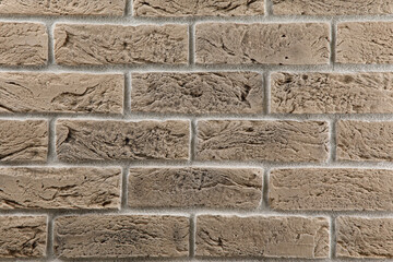 Stone and brick facades of buildings, stone and brick backgrounds and textures for designers and 3D modeling