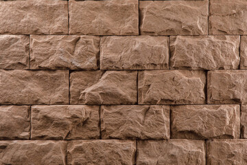 Stone and brick facades of buildings, stone and brick backgrounds and textures for designers and 3D modeling