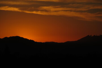 sunset of concepción chile