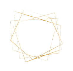 gold brush painted ink stamp banner on white background	
