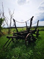 old wooden swing