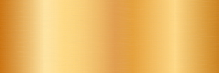 long gold ribbon banner with gold frame on white background