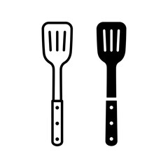 Spatula icon in trendy flat design