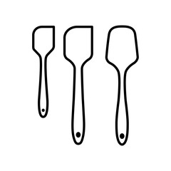 Spatula icon in trendy flat design