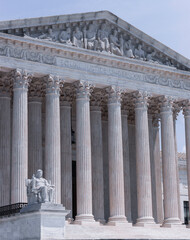 West Face of the Supreme Court Building in Washington, District of Columbia