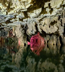 Foto op Plexiglas rocks Lime shale in the world largest water cave © AAref
