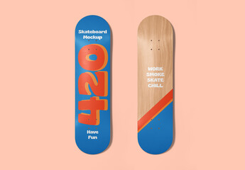 Skateboard Decks Mockup