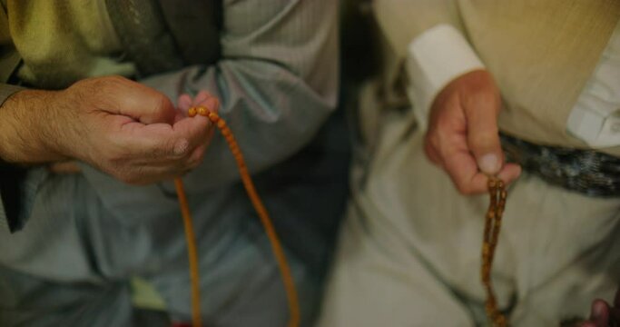 Traditional Worry Beads And Rosaries Near The Citadel in Erbil, Iraq